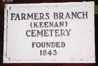 Cemetery Gate Sign Keenan Cemetery - Old Gates and Signs